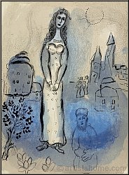 Marc Chagall: Esther, 1960, Original Lithograph, Verve Illustrations for the Bible - Limited Edition Prints