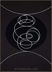 Pablo Palazuelo: Original Serigraph Silkscreen, Homage Maeght, 1982