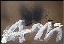 Antoni Tapies: A.M. Original Lithograph Maeght Lelong 1982