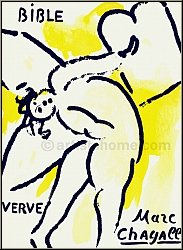 Marc Chagall: Verve The Bibel 1956, Title Page, Original Lithograph