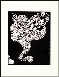 Wassily Kandinsky: Woodcut for the portfolio 10 Origin on Arches