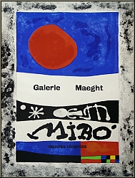 Joan Miro: Maeght 1953 'Oeuvres rcentes' Original Lithograph - Mourlot Exhibition Posters, Prints, Images