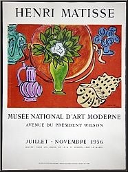 Henri Matisse: Exhibition Poster Muse National d'Art Moderne 1956, Lithograph Arches - Image Original Posters