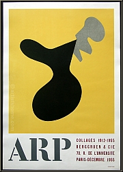 Jean (Hans) Arp: 'Collages 1912 - 1955' Berggruen & Cie., Lithograph 'Presque vase et fleur' Original Poster