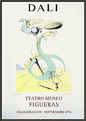 Salvador Dali: Original Poster Teatro Museo Figueras 1974, 'Dan' (Snake), Twelve Tribes of Israel - Mourlot