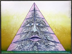 Bernhard Jaeger: Pyramid 1974, Original Lithograph, signed