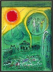 Marc Chagall: 'Carrousel du Louvre' (The Carrousel of the Louvre) Paris 1954, Original Lithograph | Prints