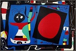 Joan Miro: Femme au miroir, Woman at the Mirror, 1956, Original Lithograph, Mourlot | Limited Edition Prints