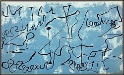 Joan Miro: Blue Labyrinth, 1956, Original Lithograph, symbolic language of Miro | Graphic Works | Prints