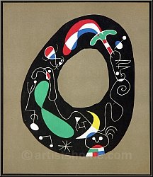 Joan Miro: The magic stone, 1956, Original Lithograph (Mourlot)