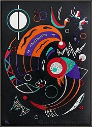 Wassily Kandinsky: Comets, Lithograph Verve 1938, monogrammed in the stone, Mourlot - rare authentic prints