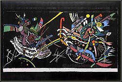 Wassily Kandinsky: Lithograph 'Sketch for Murals', 1958, sketch for a wall painting exhibited 1922 in Berlin