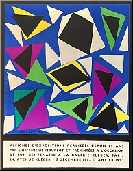 Henri Matisse: Original Poster 'Affiches d'expositions' Galerie Klebr 1952, Arches Mourlot - Lithographs