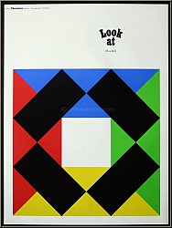 Max Bill: Exhibition Poster 'Look at Max Bill' Original Silkscreen Print, Serigraph, Edition Thomas 1970