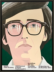 Alex Katz: 'Kenneth Koch' Portrait Of A Poet, 1970 Original Lithograph, Exhibition Poster - Mourlot Graphics