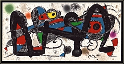 Joan Miro: 'Portugal' 1974, Original Lithograph for 'Miro As Sculptor', Miro Escultor - rare authentic prints