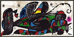 Joan Miro: 'Iran' 1974, Original Lithograph for 'Miro As Sculptor' - rare limited edition lithographs | Prints