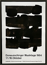 Pierre Soulages: Original Lithograph No. 12, Donaueschinger Musiktage, 1964 - Images | Posters | Graphic Works