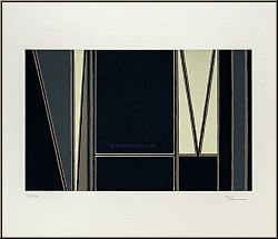 Bruno Blenner: Abstract Linear Composition, Original Lithograph signed, Italian Constructivism - Images, Print