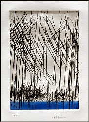 Hans Hartung: GP 1978-12 Original Etching Aquatint, Edition 'Art and Science' 1988 signed - images rare prints