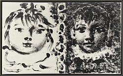 Pablo Picasso: Paloma and Claude 1950, Original Lithograph Portraits of children - Images Lithographs, Prints