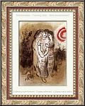 Marc Chagall: Naomi And Her Daughters-in-Law, Original Lithograph 1960, Illustrations for The Bible | Prints