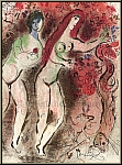 Marc Chagall: Adam and Eve and the Forbidden Fruit, Lithograph Bible