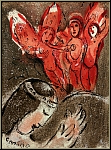 Marc Chagall: Sarah and the Angels Original Lithograph Verve Bible