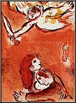 Marc Chagall: The Maid of Israel, Original Lithograph, Bible 1960