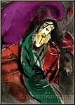 Marc Chagall: Jeremiah, Verve Bible Mourlot 1956, Original Lithograph