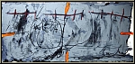 Antoni Tapies: Derriere le miroir 168 Collector's Copy, edition of 150, 1967 signed, Lithograph Orange et gris