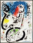 Marc Chagall: Self-portrait, 1960, Original Lithograph, Mourlot