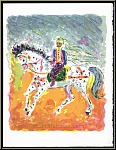 Kostia Terechkovitch: Rider with Horse, Original Lithograph Mourlot