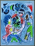 Marc Chagall: Floral Tribute (frontispiece) Original lithograph, 1969