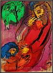 Marc Chagall: David and Absalom, The Bible 1956, Original Lithograph