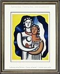 Fernand Lger: Les deux figures (Two Lovers) 1955, color lithograph by Mourlot - Graphic work | Prints