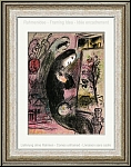 Marc Chagall: 'Inspiration' Self-portrait with his wife Vava, Original Lithograph 1963 - Genuine Prints