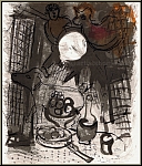 Marc Chagall: Still Life with Fruits, 1957, Original Lithograph