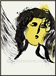 Marc Chagall: The Angel, 1956, Original Lithograph Verve The Bible