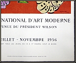 Henri Matisse: Exhibition Poster Muse National d'Art Moderne 1956, Lithograph Arches - Image Mourlot Posters