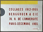 Jean (Hans) Arp: 'Collages 1912 - 1955' Berggruen & Cie., Lithography by Mourlot - Original Exhibition Poster