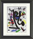 Joan Miro: 'Young woman with butterfly' La demoiselle aux papillons, Original Lithograph, 1971 - Graphic work