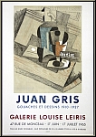 Juan Gris: Louise Leiris, 1965, Mourlot Lithograph, Exhibition Poster