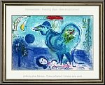 Marc Chagall: Landscape With Rooster, 1958, Original Lithograph - Limited edition prints | Graphic work