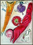 Marc Chagall: Eiffel Tower With Donkey, Paris 1954 Original Lithograph