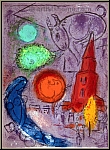 Marc Chagall: Saint-Germain-des-Prs, Paris 1954, Original Lithograph