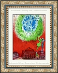 Marc Chagall: 'The Opera' Paris 1954, Original Lithograph Derriere le miroir - Mourlot Prints | Graphic work