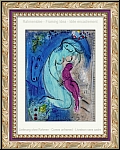 Marc Chagall: 'Quai aux Fleurs' Paris 1954, Original Lithograph Derriere le miroir - Mourlot Graphic work