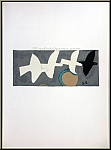 Georges Braque: Lithograph Quatre oiseaux, Four Birds With Sun And Moon 1959, signed in printing - Rare Prints