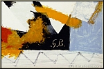 Georges Braque: 'L'oiseau jaune' The Yellow Bird, 1959, Lithograph Mourlot, signed on the stone